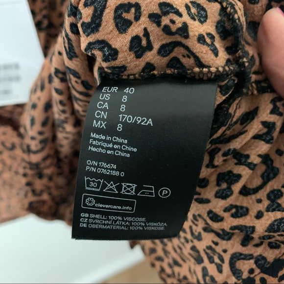 H&M Cheetah Camisole cinched Tank Top - Picture 5 of 5